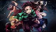 Tanjiro, Inosuke, Zenitsu, Nezuko Petals 4k Live Wallpaper | Demon Slayer | Anime Livewallpaper.