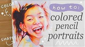 Colored Pencil Portrait Tutorial ✨ Step-by-Step!