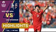 Highlights |U22 VIỆT NAM vs U22 MYANMAR | Văn Cường tỏa sáng, thầy trò Troussier giành HCĐ SEA Games