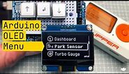 Arduino OLED Menu Tutorial (for beginners - Arduino UNO, 128x64px SSD1306 OLED screen, u8g)
