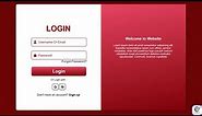 Design a Modern Login Page with HTML & CSS