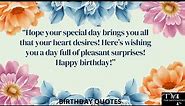 Inspirational Birthday Wishes | Happy Birthday Quotes | Cute Happy Birthday Wishes | The Motivators