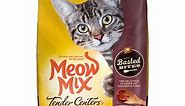 Meow Mix Tender Centers with Basted Bites, Chicken and Tuna Flavored Dry Cat Food, 3-Pound