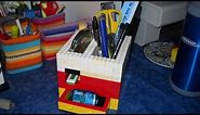 How To Make A Lego Pen Holder With Drawer - DIY Crafts Tutorial - Guidecentral