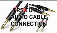 TRS TO TRS AUDIO CABLE CONNECTION DIAGRAM