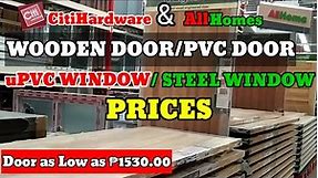 Wooden Moulded Door & uPVC Window Prices|PVC Door & SteelWindow Prices|Citihardware & Allhomes