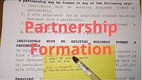 Partnership Formation - Individuals with No Existing Business