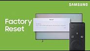 How to reset your TV | Samsung US