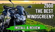 Z900 Kawasaki 2020 (2021) Windshield | Large Meter Cover | Install & Review | The BikeFather