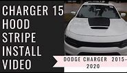 2015-2020 Dodge Charger Hood Decals Start to Finish DRY Install Video CHARGER 15 HOOD STRIPE | FCD