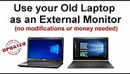 How to Use your Old Laptop as an External Monitor