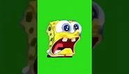 Spongebob screaming meme green screen