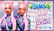 20+ MUST HAVE CUSTOM URBAN TRAITS 💜🥰 // THE SIMS 4