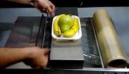 Food Tray Wrapping Machine with Stretch Film
