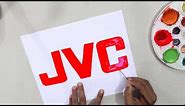 How to draw the JVC logo @JVC