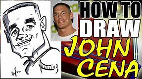 How To Draw A Quick Caricature John Cena