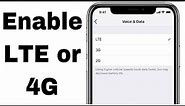 How to Switch to 4G /LTE /3G for Data & Calls iPhone 11 #Switch4GLTE3G #iPhoneSwicth4GLTE