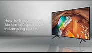 Samsung LED TV: How to Troubleshoot Display Issue