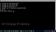 How to quickly set up ip address on Windows