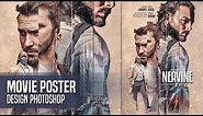Advance Photoshop Tutorial - Abstract Mirror Effect in Movie Poster