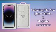 Unboxing the New iPhone 14 Pro Deep Purple | Clear Case with MagSafe accessories #iphone14pro