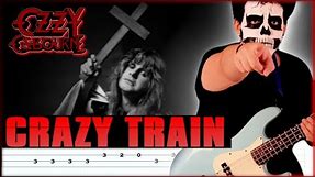 【OZZY OSBOURNE】[ Crazy Train ] cover by Cesar | LESSON | BASS TAB #basscover #basstabs #bass