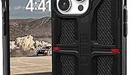 URBAN ARMOR GEAR UAG Case Compatible with iPhone 15 Pro Max Case 6.7" Monarch Kevlar Black Rugged Heavy Duty Military Grade Drop Tested Protective Cover