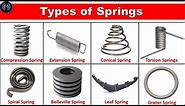 Springs Types, Usage and Applications