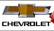 How to Draw the CHEVROLET Logo (Famous Car Logos)