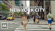 [4K] NEW YORK CITY - Walking 5th Avenue, Rockefeller Center, St. Patrick's Cathedral, Manhattan, NYC