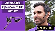 Shokz Opencomm UC Bone Conduction Headset Review + Mic Test!