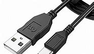 PS4 Controller Charger Cable, 10FT Long Micro USB Charging Cord for Sony Playstation 4 / Xbox One/Kindle, Black