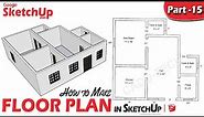 #15 | SketchUp Floor Plan Tutorial for Beginners @DeepakVerma_dp