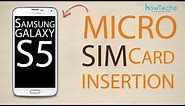 Samsung Galaxy S5 - How to change the SIM card