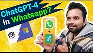 💯 Free ChatGPT-4 in Whatsapp?