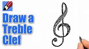 How to draw a Treble Clef Real Easy