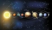 OhPopsi WALS0270 Planets Wall Mural, Blue