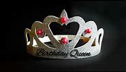 How to make Crown with paper😍🫰|Happy birthday crown for mom/girls/kids|DIY|Queen Crown|Taj /Tiara