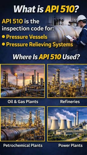 What is API 510 Explained in 30 Seconds 🔥 Pressure Vessel Inspection Basics #pressurevessels #shorts