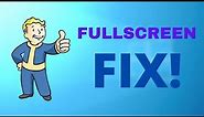 How to fix Games not going into Fullscreen on Windows 10!