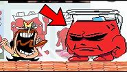 the pizza tower mod that replaces everything with memes Kool-Aid man boss battle
