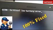 Critical Low Battery Error | 100% Fixed | Plugged in not charging | 2023