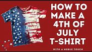 How to Make 4th of July T Shirt, DIY Patriotic T-Shirt with A Noble Touch