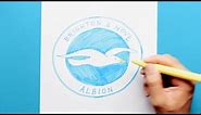 How to draw Brighton & Hove Albion Logo - Premier League