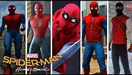 Spider-Man: Homecoming MCU Homemade Suit Evolution in Spider-Man Games