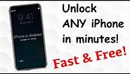 Unlock any iPhone without passcode | free bypass Lock Screen