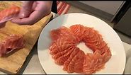 Easy Way to Cut Sushi Salmon Sashimi & Nigiri (Tutorial)