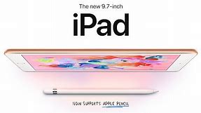 New 2018 iPad Announced! $329, A10 Fusion & Apple Pencil