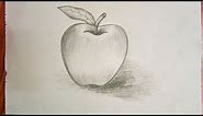 Apple sketch for kids