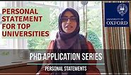 Part 1: Write a personal statement for top universities | Most Comprehensive PhD Application Guide